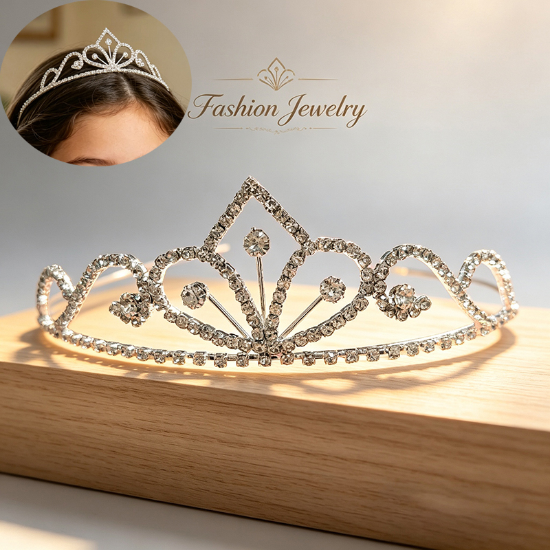 Silberfarbene Strass-Brautkron – Wedding Shop Bewertung und Preis