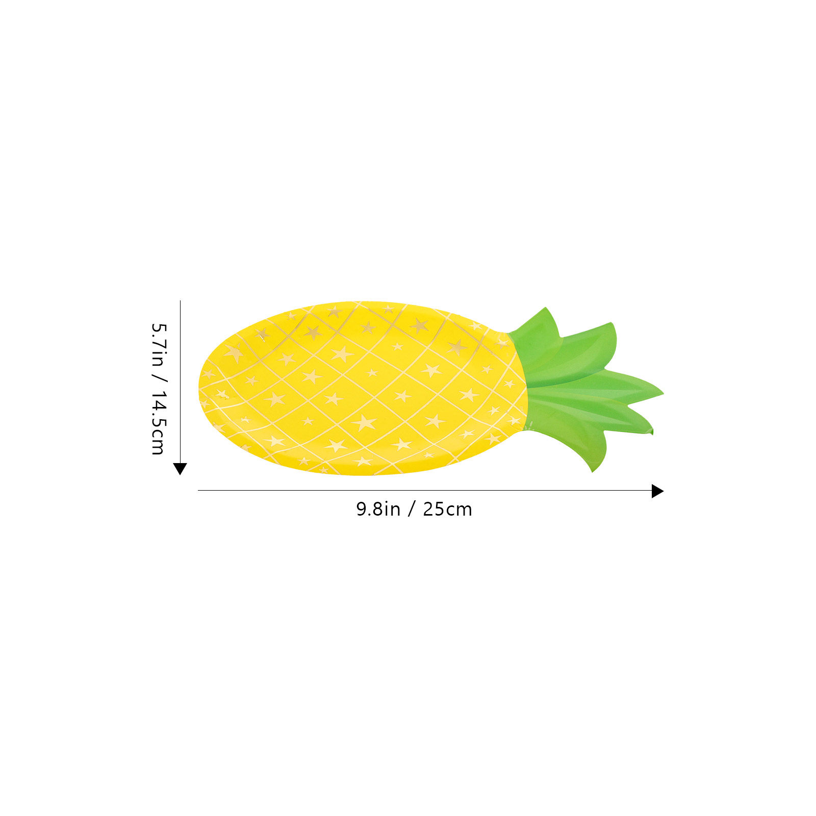8 Stück Ananas-Pappteller Einw – Wedding Supply In Bulk Bewertung und Preis